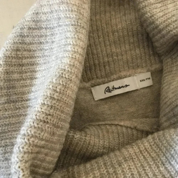 Reitmans Colorblock Turtleneck Pullover Sweater Sz XXL - Picture 10 of 11